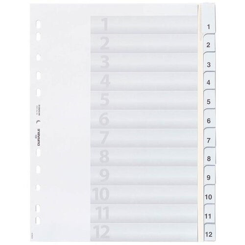 Durable Ločilni listi 1/12 sivi (6410), (20382469) Cene