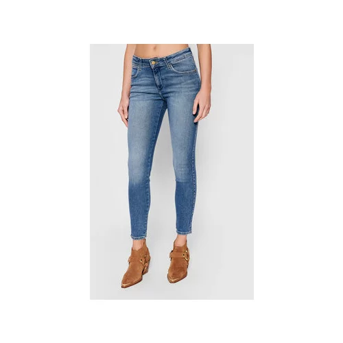 Wrangler Jeans hlače W28KTX386 Modra Skinny Fit