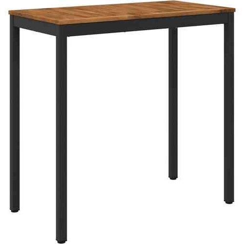 vidaXL Stol za bar u vrtu NAARDEN Prirodna i crna 108 5 x 55 x 105 cm - Prirodna i crna 108 5 x 55 x 105 cm Cene