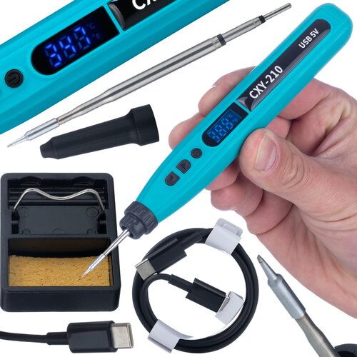 Rosfix CXY-210 SmartSpajkalnik Pro – Akumulatorski Spajkalnik Brezžični LED | 180–480°C, 18650, USB-C, (5000356474) Cene