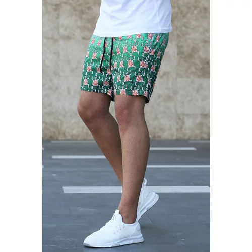 Madmext Turtle Patterned Marine Shorts 2372