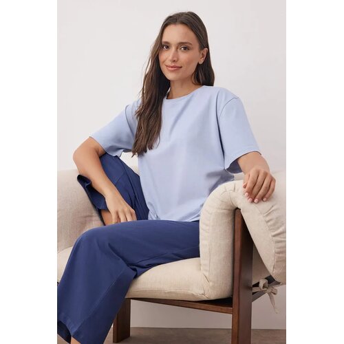 TRENDYOLMILLA Ženski set pidžame Thmaw26Pt00124, Plavi Slike