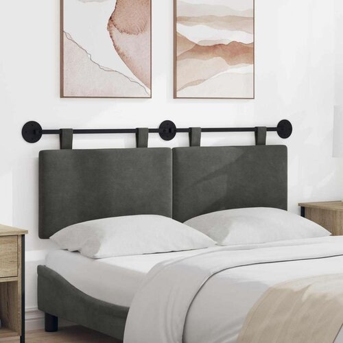  Viseće uzglavlje kreveta Kordura tekstil - Tamno siva 120 cm bez LED Cene