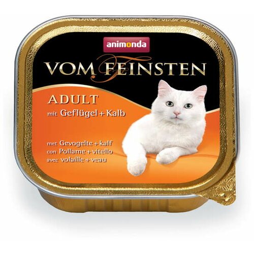 Animonda Vom Feinsten pašteta za mačke Adult živina i teletina 16x100gr Slike