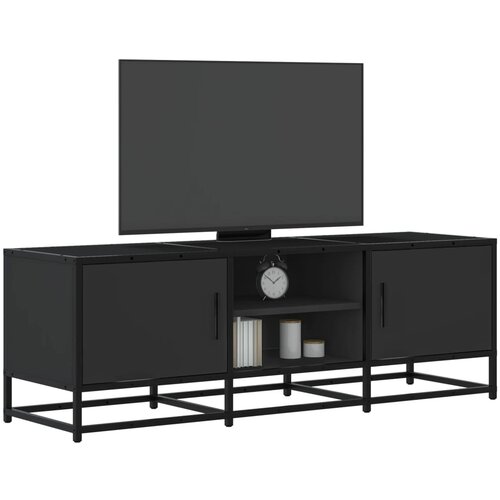 vidaXL TV omarica črna 120x35x41 cm inženirski les in kovina Cene