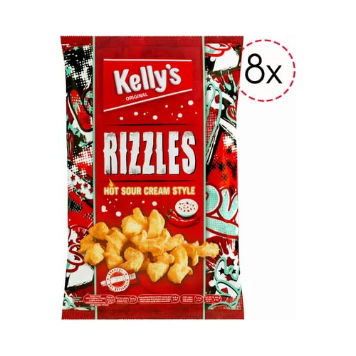 Kelly's Rizzles Hot Sour Cream Style - 8 kosov