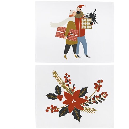 Butter Kings Tekstilni podmetač 2 kom s božićnim motivom 35x45 cm Christmas Star – Cijene