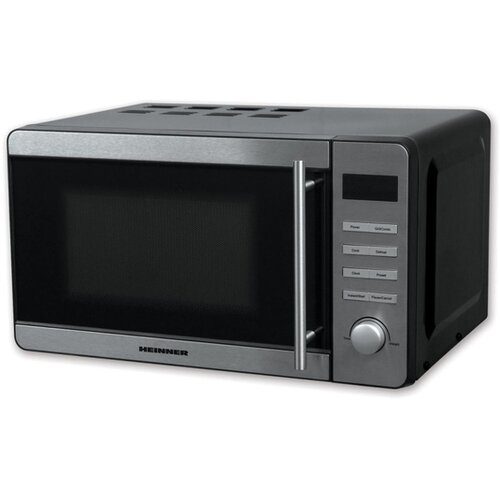 Heinner HMW-20DBKSS Mikrovalna pećnica, 20 l, 700 W, Digittalna, Grill, timer, Crni/Inox Slike
