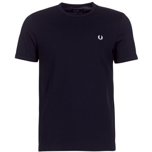 Fred Perry Majice s kratkimi rokavi RINGER T-SHIRT Modra Cene