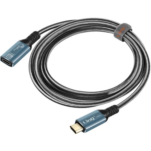 LINQ 2 m USB-C podalj&scaron;ek, 100 W polnjenje, locljivost 8K, prenos 20 Gbps - (21262207) Cene