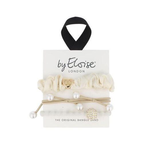 By Eloise London Bangle Set White Party gumice za kosu Cijene