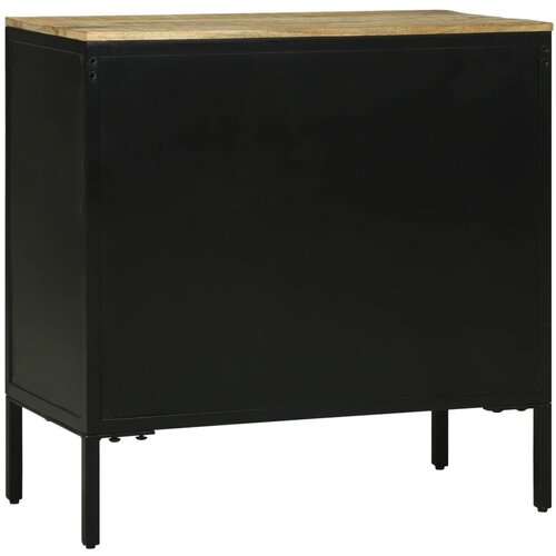  Kreveta s ladicama 70 x 35 x 70 cm Čvrsto drvo manga - 70 x 35 x 70 cm 2 vrata i 2 ladice Slike