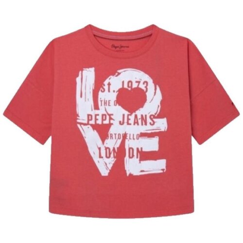 Pepe Jeans Majice s kratkimi rokavi - Rdeča Cene