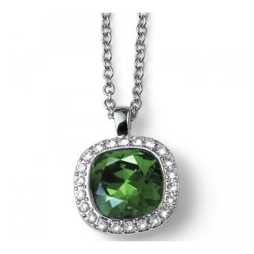 Ženski oliver weber secret emerald lanČiĆ sa swarovski zelenim kristalom ( 12052r.205 ) Slike
