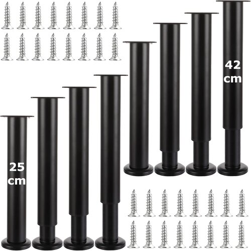 SHUESS 8x nastavljiva kovinska pohi&amp;scaron;tvena noga 25&amp;ndash;42cm Slike