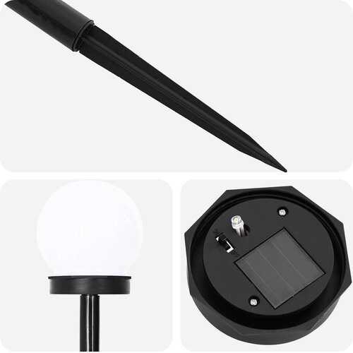  Solarna svjetla za vanjsku upotrebu s tlo&amp;scaron;cem 4 pcs 38,5 cm ABS Slike