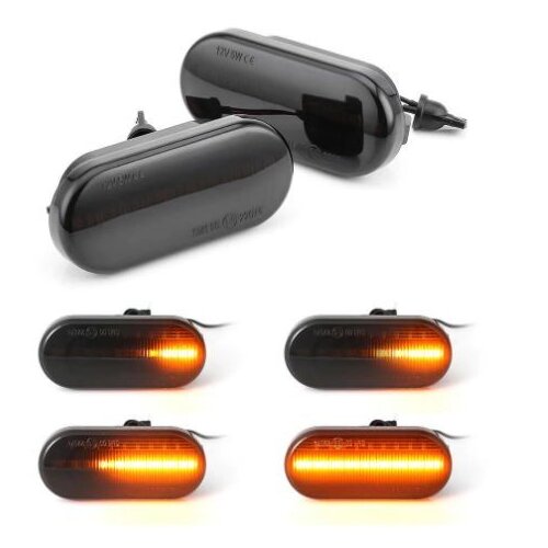 Oem Kristalni LED bočni migavci VW / Ford / Seat, Zatamnjeni (sa Led linijom) Cene