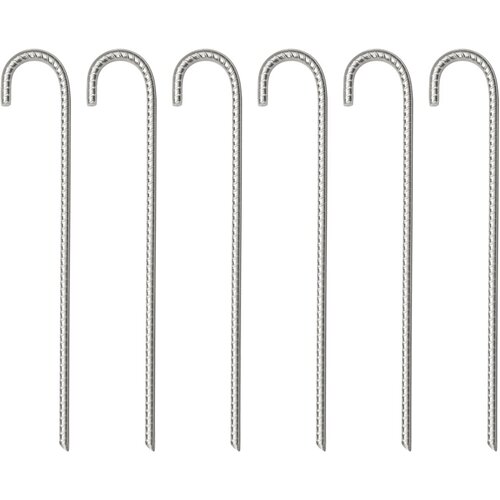 The Living Store Klini za šotor 6 kosov 37 cm Ø10 mm pocinkano jeklo - Klin Za Šotor, (21606551) Cene