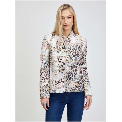 Guess White Women's Lightweight Patterned Jacket Vera - Women