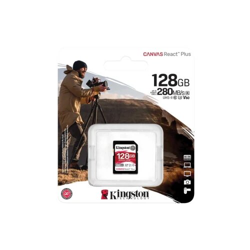 Kingston SDXC 128GB Canvas REACT Plus, 280/100MB/s, UHS-II, Cene