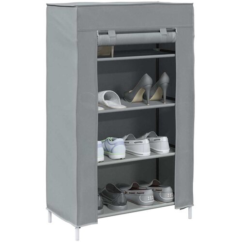 VidaXL omara za čevlje siva 60,5x30x97 cm netkana tkanina Slike