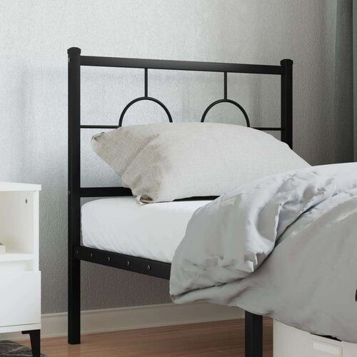  Metalno uzglavlje crno 80 cm Cene