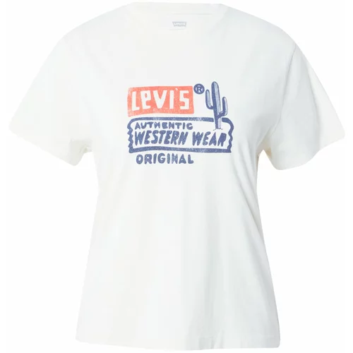 Levi's Majica 'CLASSIC' mornarska / pastelno rdeča / bela