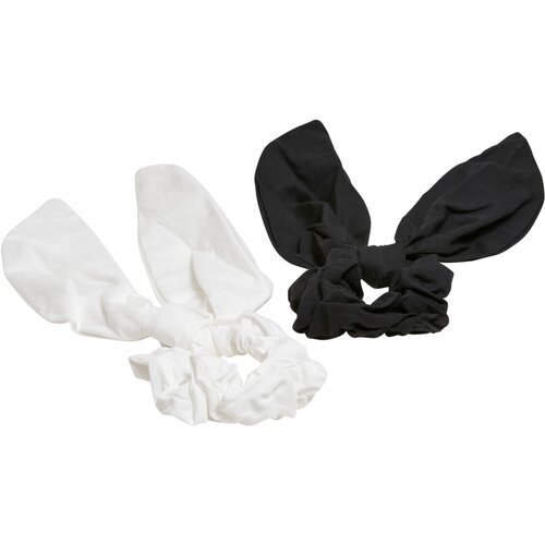 Urban Classics Scrunchies with Bow XXL 2-Pack Black/White Cijene