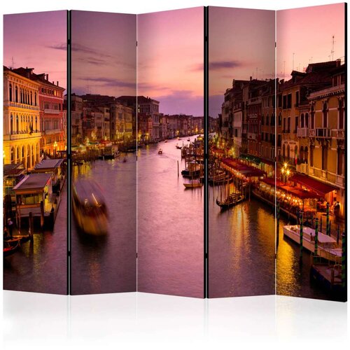  Paravan u 5 dijelova - City of lovers Venice by night II [Room Dividers] 225x172 Slike