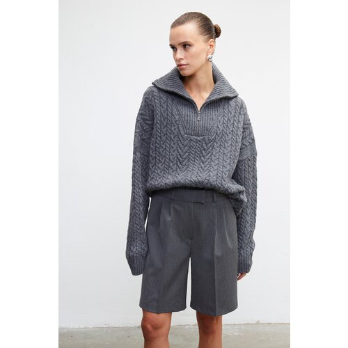 VATKALI Pleated high waist Bermuda shorts Slike