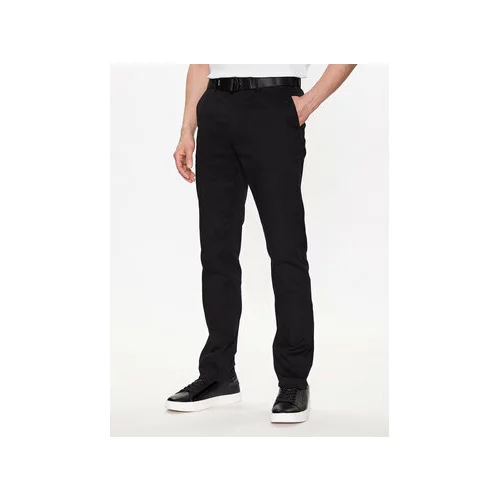 Calvin Klein Chino hlače Modern Twill Slim Chino K10K110979 Črna Slim Fit