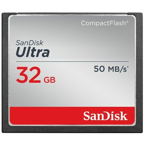 Sandisk ultra compact flash 32GB, 50MB/s SDCFHS-032G-G46 memorijska kartica Slike
