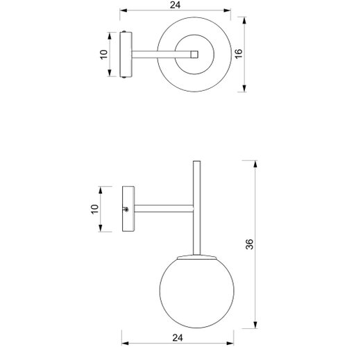  Zidna lampa DAGA 1xE14/60W/230V Slike
