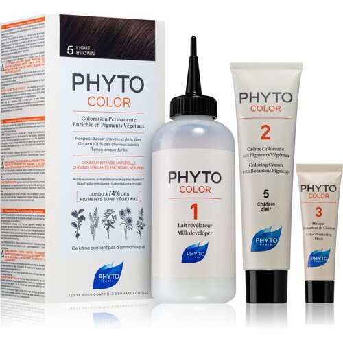 Phyto Color barva za lase brez amoniaka odtenek 5 Light Brown Cene