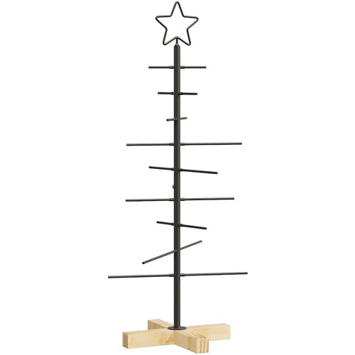  božićna jelka Crna 89 cm Čelik s pra&amp;scaron;kastim premazom Slike