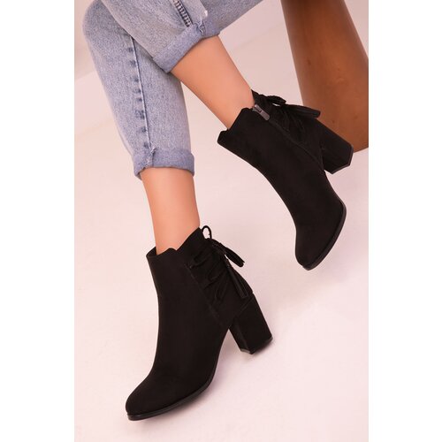 Soho Black Suede Women's Boots & Booties 15444 Cene