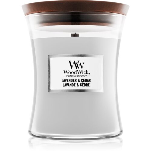 WoodWick lavender & cedar dišeča svečka 275 g unisex Cene