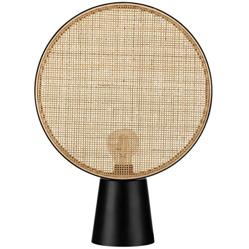 Nova Luce Mat črna/v naravni barvi kovinska namizna svetilka (vi&scaron;ina 48,5 cm) Tierra &ndash; Cene
