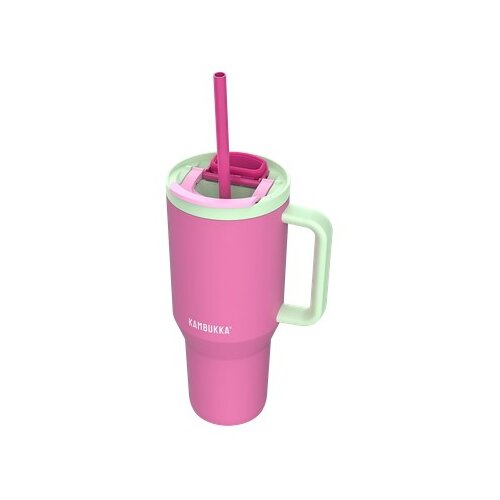 Kambukka Thermal mug with telescopic straw Rio Tumbler 950ml Bubblegum Mint Cene