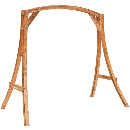  Stolica za ljuljanje s jastukom masivna smrekovina s tikovinom Slike