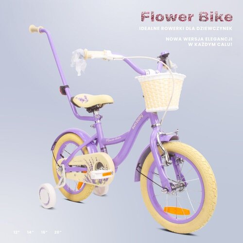  Dječji bicikl guralica Flower 14&amp;quot; - lavanda Slike