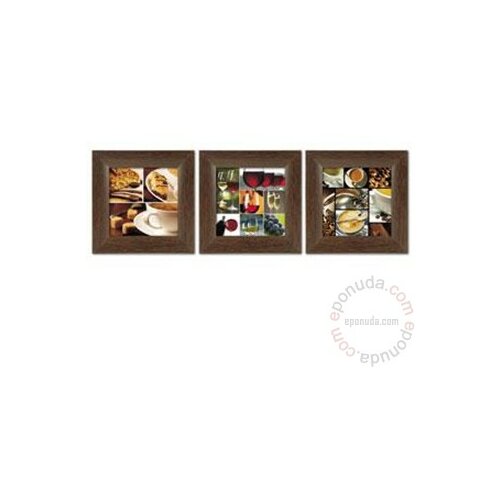 Deltalinea slika Coffee & Wine Triptih 33x33cm - komplet od 3 slike Slike