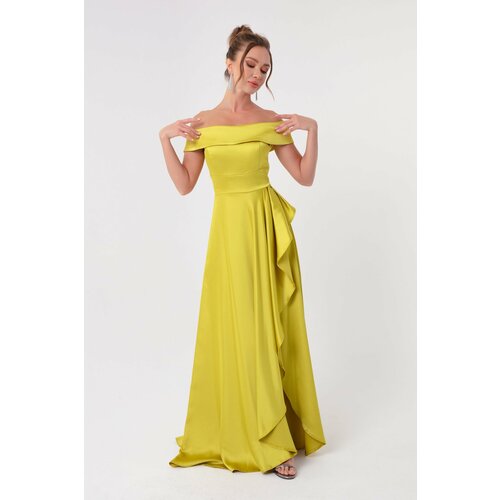 Lafaba Evening & Prom Dress - Green - Asymmetric Slike