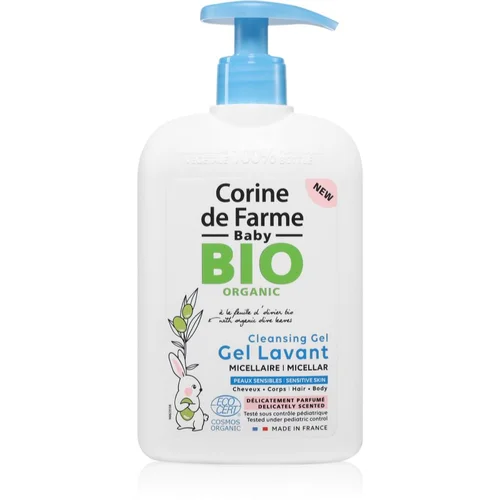 Corine De Farme Baby BIO Cleansing Gel micelarni gel za tijelo i kosu za djecu 500 ml