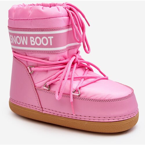 Kesi Women's Lace-up Snow Boots Pink Soia Slike