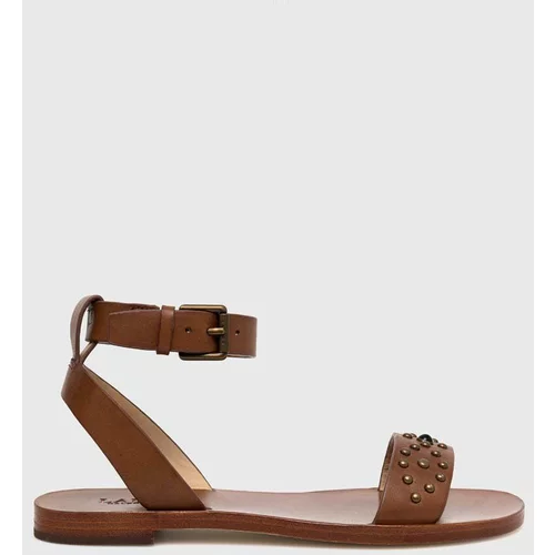 Polo Ralph Lauren Kožne sandale 802891394001 za žene, boja: smeđa, 802891394001