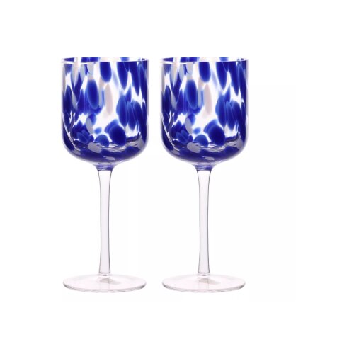 Widdop & Co. Hestia - Čaše set 2 - Hestia, Blue Tortoise Shell, Wine Cene