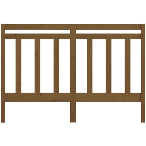  Uzglavlje za krevet boja meda 166 x 4 x 100 cm masivna borovina Slike