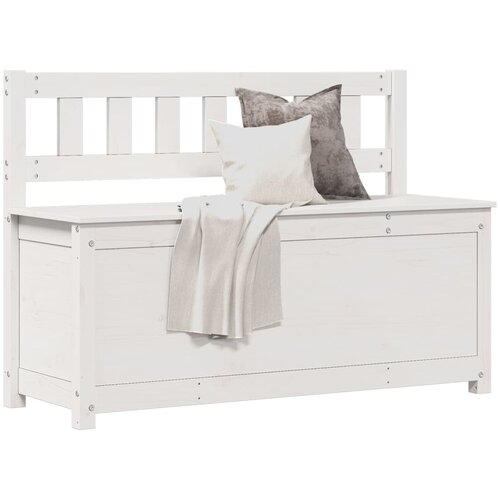  Klupa bijela 110 x 41 x 76,5 cm od masivne borovine Cene