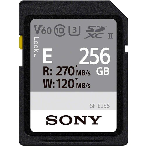 Sony SDXC E series 256GB UHS-II Class 10 U3 V60 Slike
